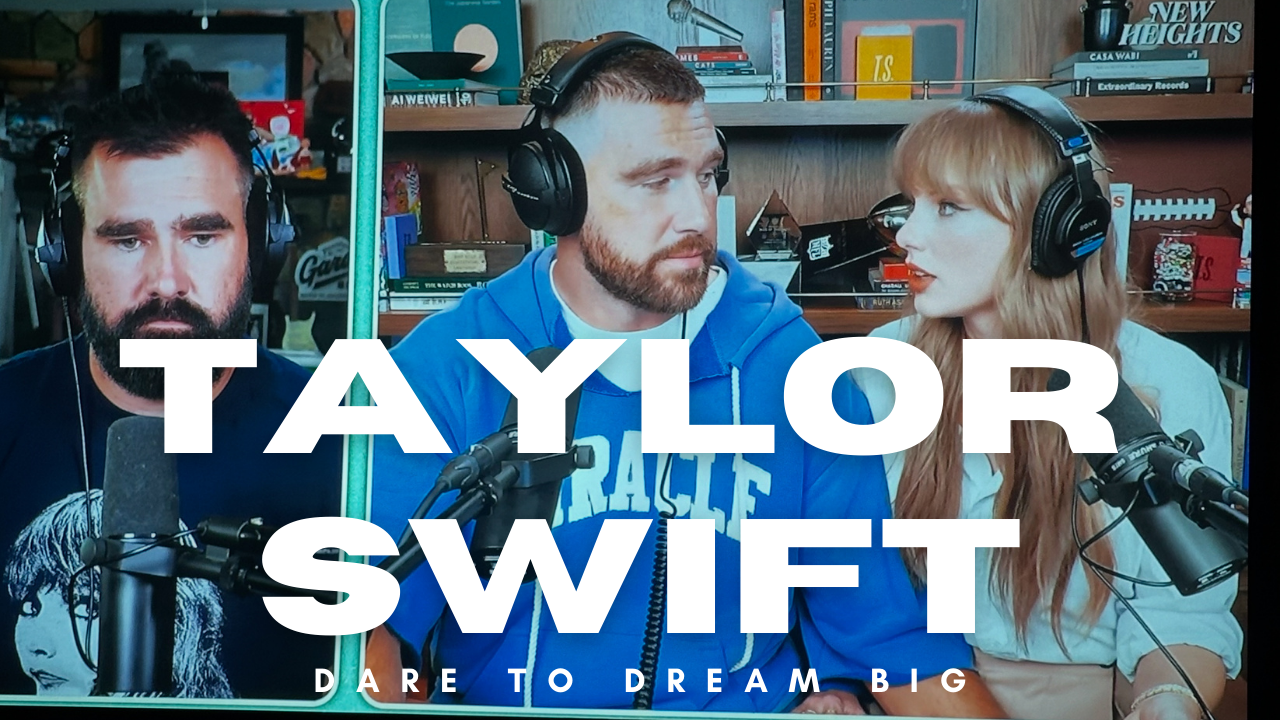 Taylor Swift  on New Heights with Travis and Jason Kelce