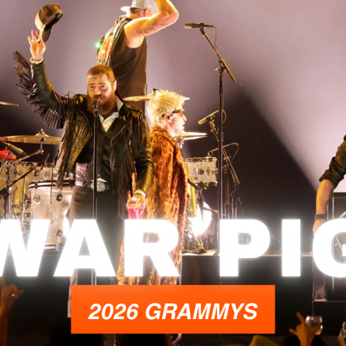 Post Malone Performs War Pigs live at 2026 Grammys