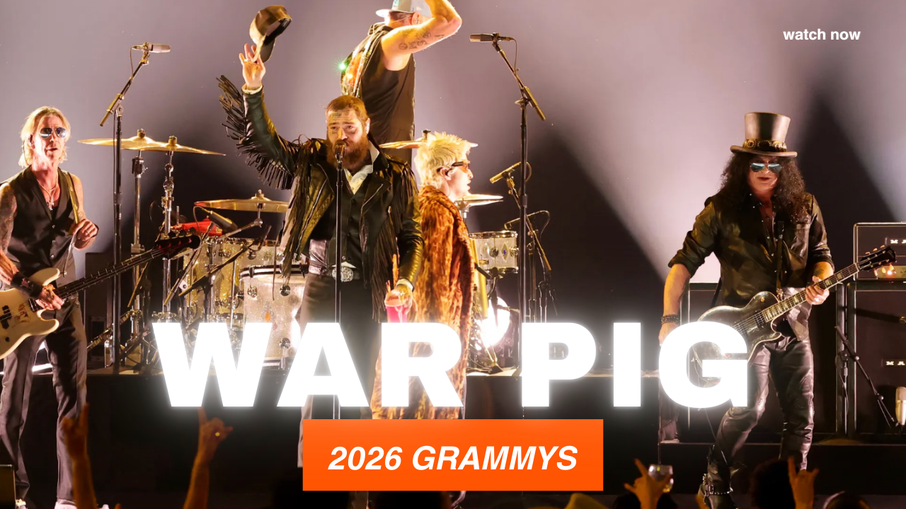 Post Malone Performs War Pigs live at 2026 Grammys